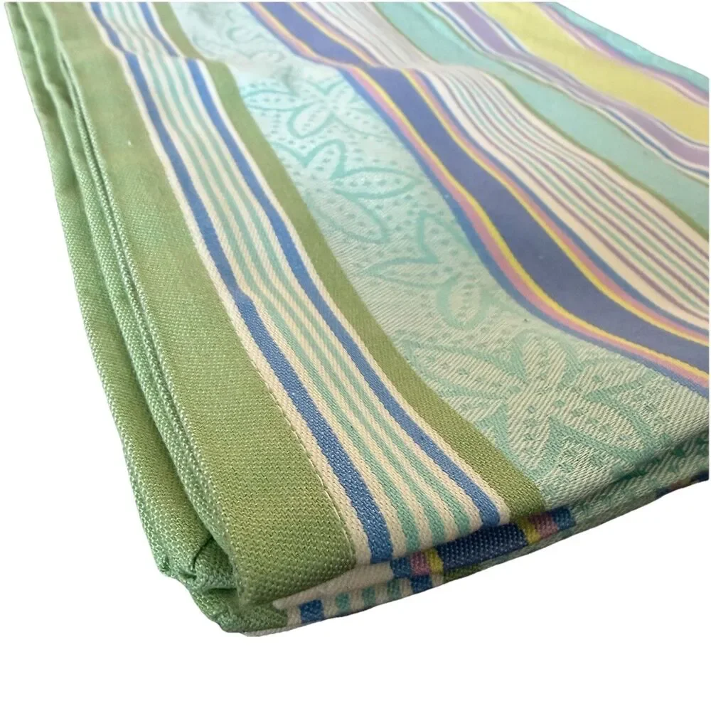 XOCHI Melisande Lilac Striped Cloth Dinner Napkins Set of 3 Cotton 22x22 NWT New